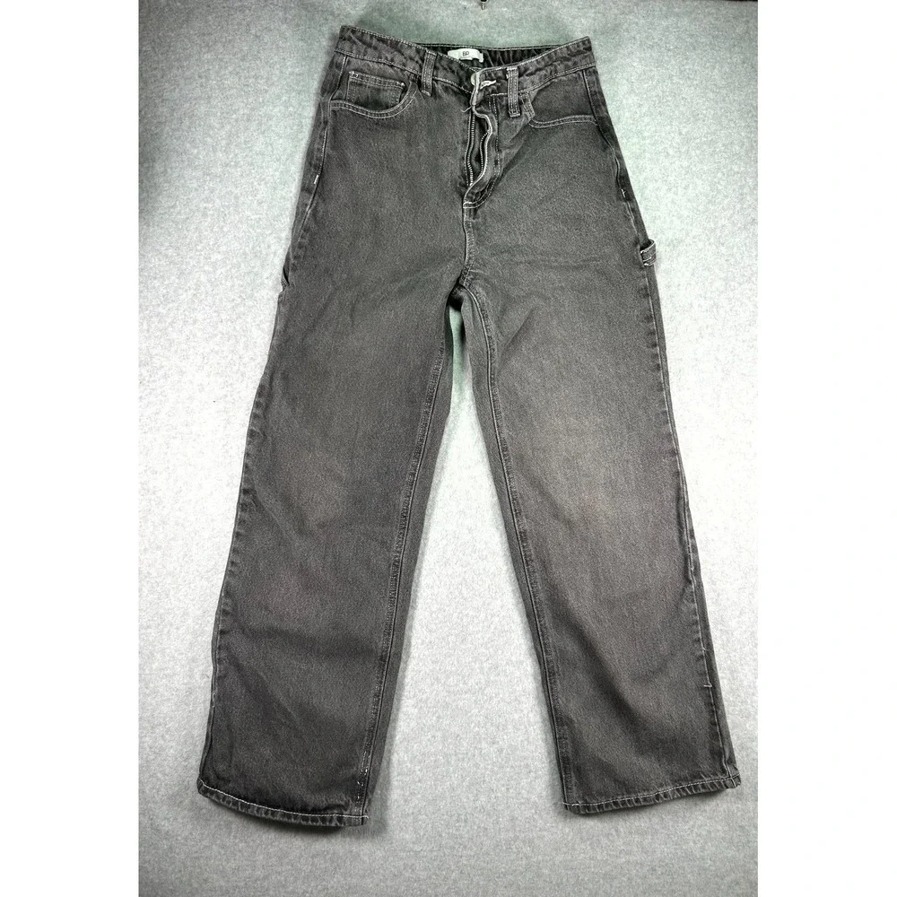 Vintage BP. Jeans Womens 26 Gray Denim Double Stitch 5-Pockets Grunge Streetwear